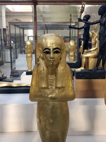 Patung Dalam Museum Mesir Kuno Kairo Mesir — Stok Foto