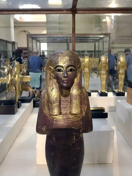 Socha Uvnitř Muzea Egyptských Starožitností Káhira Egypt — Stock fotografie