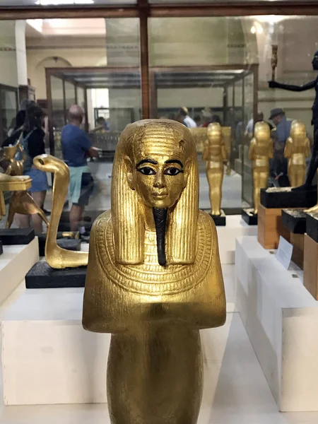 Standbeeld Het Museum Van Egyptische Oudheden Caïro Egypte — Stockfoto