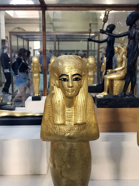 Standbeeld Het Museum Van Egyptische Oudheden Caïro Egypte — Stockfoto