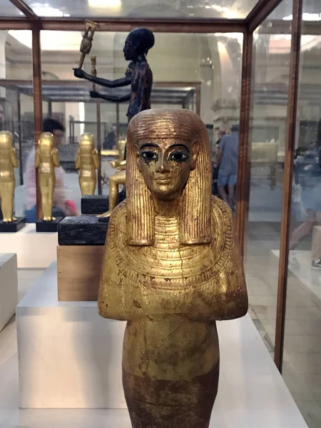 Статуя Всередині Музею Єгипетських Старожитностей Каїр Єгипет — стокове фото