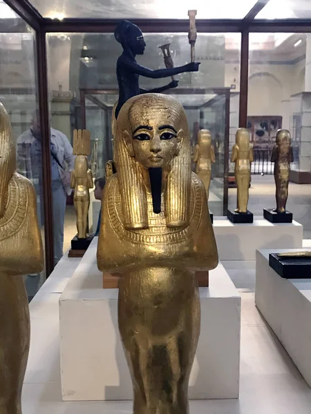 Statua All Interno Del Museo Delle Antichità Egizie Cairo Egitto — Foto Stock