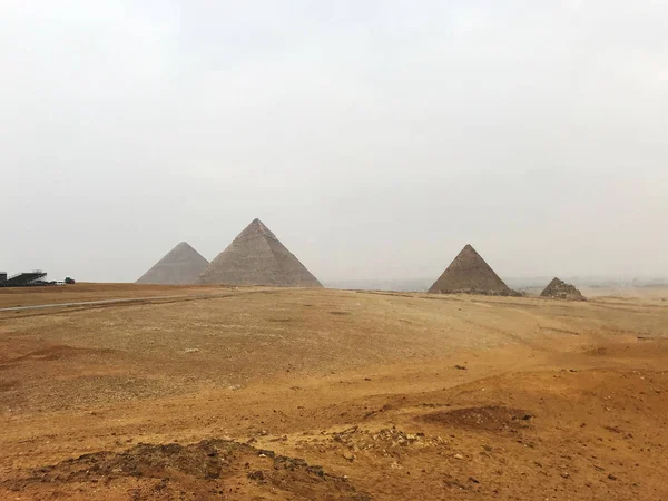 Utsikt Över Den Stora Pyramiden Giza Nära Kairo Stad Egypten — Stockfoto