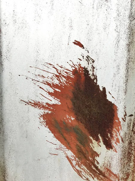 Іржава Металева Поверхня Темно Червоною Фарбою Гаражні Двері Текстура Тла — стокове фото