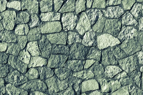 Parede de pedra textura mosaico de cor verde — Fotografia de Stock
