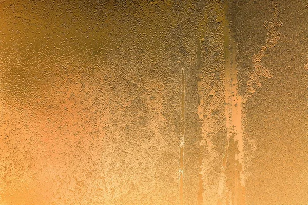Abstrakte Textur gefrorene Wassertropfen von goldener Farbe — Stockfoto