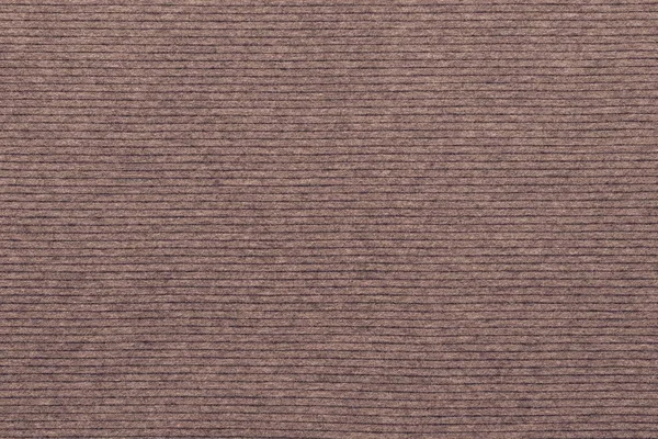 Doku örme çizgili kumaş kahverengi renk — Stok fotoğraf