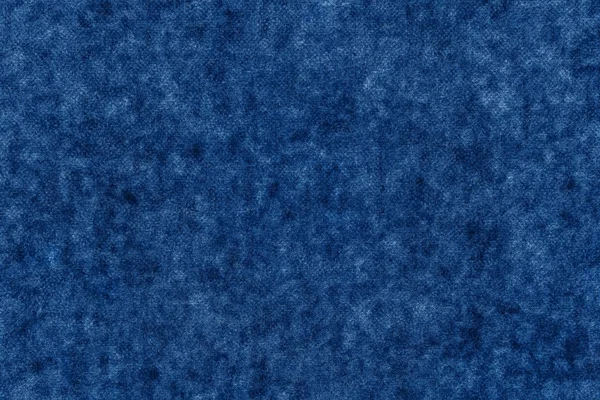 Texturerat bakgrund av mjukt tyg mörkblå färg — Stockfoto
