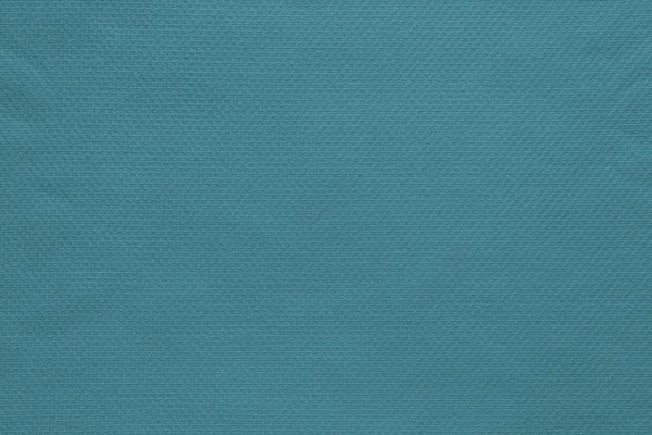 Textura e fundo de tecido de algodão cor turquesa — Fotografia de Stock