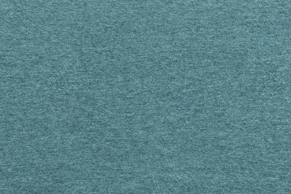 Texture of soft knitted fabric blue green color — Stock Photo, Image