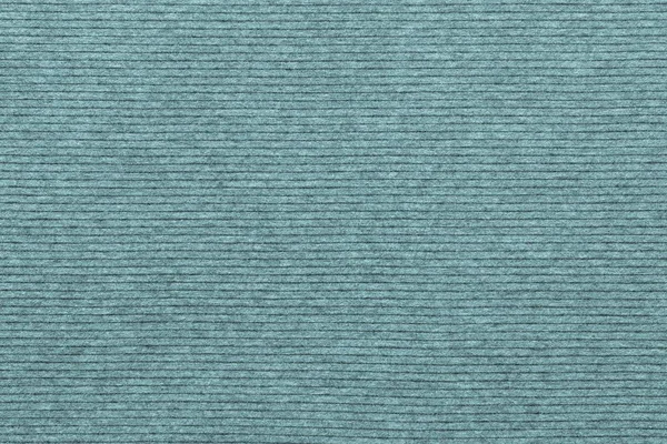 Texture of knitted striped fabric pale blue green color — Stock Photo, Image