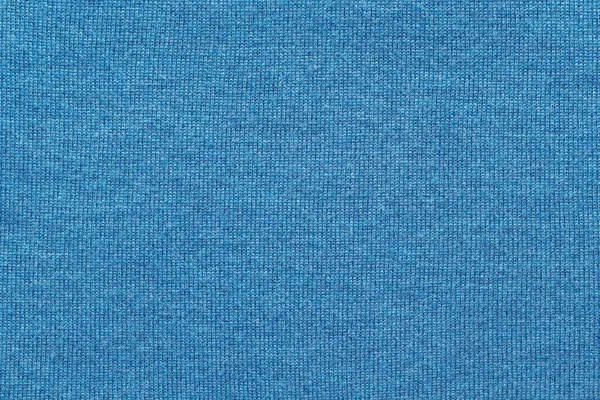 Texture gros plan tissu de laine ou fil de couleur bleue — Photo