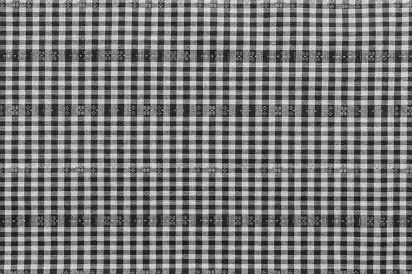 Texture of checkered monochrome fabric — Stock Photo, Image