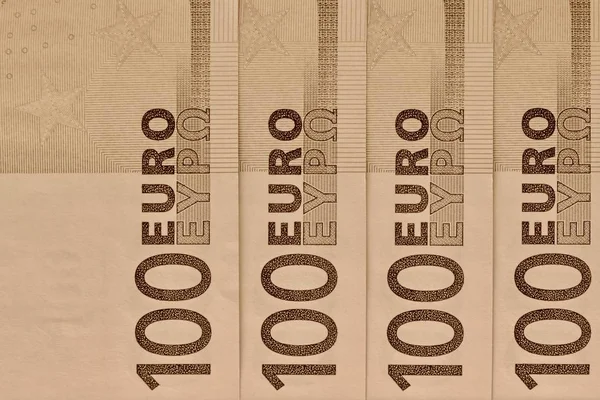 Abstracte fragment het biljet van 100 euro — Stockfoto