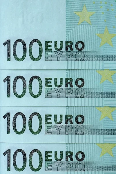 Fragmento abstracto del billete de 100 euros — Foto de Stock