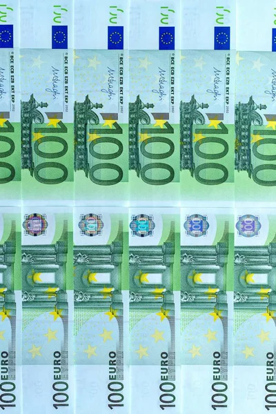 Fondo abstracto del dinero de billetes de 100 euros —  Fotos de Stock