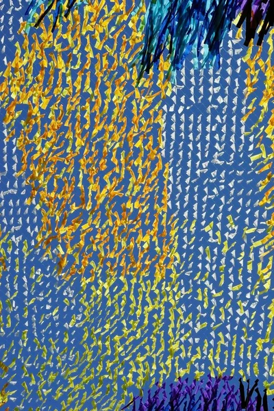 Abstract background texture of a grid and fabric of blue and yellow color — Stock Photo, Image