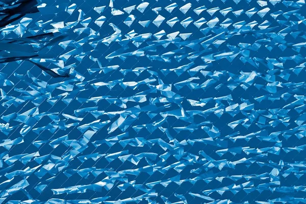 Abstrakte Hintergrundtextur eines Gitters und eines Gewebes blauer Farbe — Stockfoto