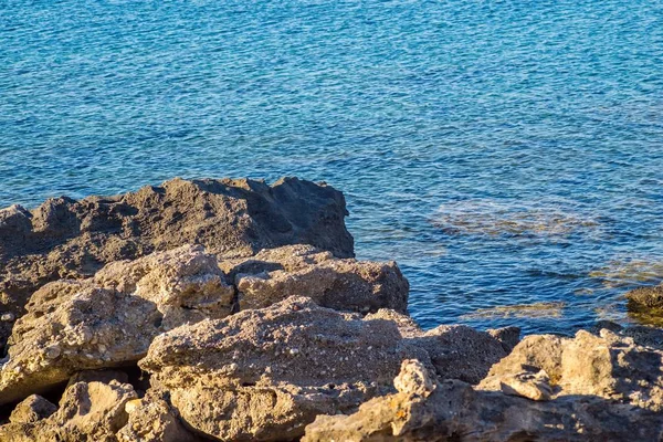 Steinigen Küste eine Nahaufnahme — Stockfoto