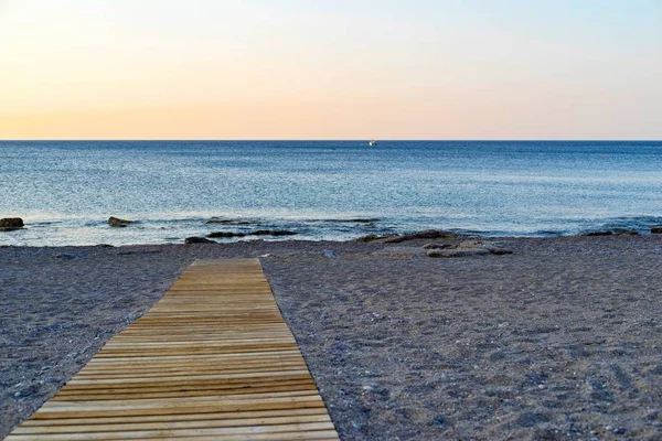 Meereslandschaft des leeren Strandes — Stockfoto