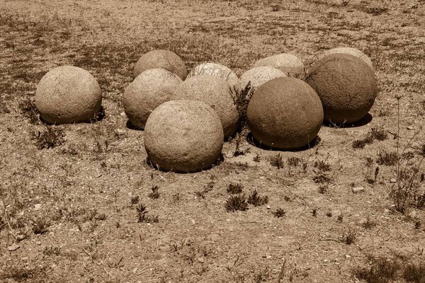 old stone spheres or kernels
