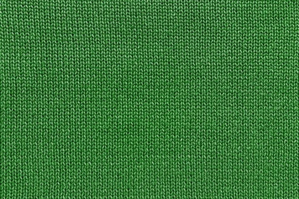 绿色针织的质地的面料 — 图库照片