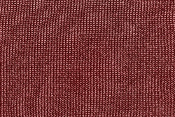 Red knitted texture of fabric — Stock Photo, Image