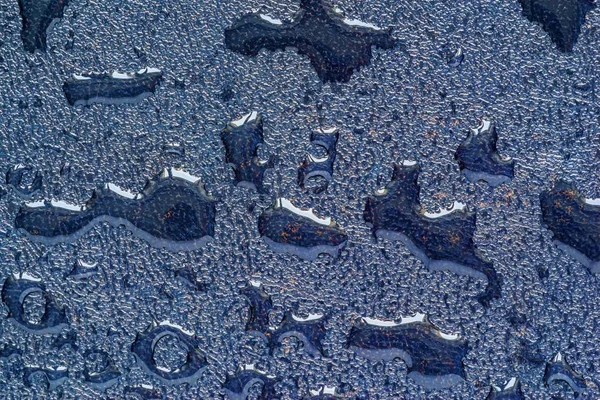 물으로 젖은 거친 블루 텍스처 드랍 스 — 스톡 사진