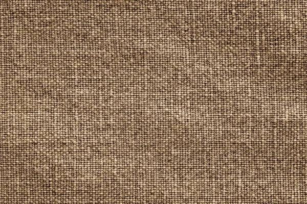 Texture of rough fabric brown sepia color — Stock Photo, Image