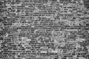 Klasik tek renkli arkaplan için eski bir tuğla duvarın soyut dokusu