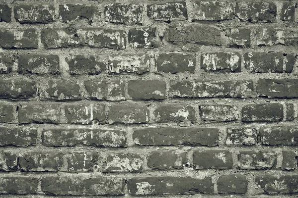 古いレンガの壁の抽象的なテクスチャとヴィンテージのモノクロームの背景 — ストック写真