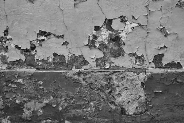 Texture Weathered Ruined Plastered Surface Monochrome Tone Abstract Background Wallpaper — Stock Photo, Image