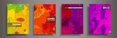 Modern tasarım A4. Renkli parlak sıvı boyaların soyut parlak dokusu. Sıçrama eğilimleri boyalar. Kullanılmış tasarım sunumları, baskı, el ilanı, kartvizit, davetiye, takvim, site, ambalaj, kapak.