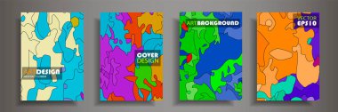 Modern tasarım A4. Renkli parlak sıvı boyaların soyut parlak dokusu. Sıçrama eğilimleri boyalar. Kullanılmış tasarım sunumları, baskı, el ilanı, kartvizit, davetiye, takvim, site, ambalaj, kapak.