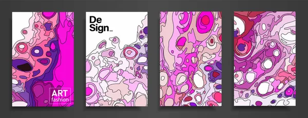 現代デザインA4 抽象色鮮やかなペイントの明るい質感 トレンドカラーの急増 使用されるデザインプレゼンテーション チラシ 招待状 カレンダー サイト パッケージ カバー — ストックベクタ