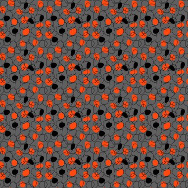 Rastgele elle boyanmış dairelerle küçük polka desenleri. Klasik tarzda kusursuz bir dokuya sahip. Şekilsiz kıvrımları, daireleri olan modern arkaplan.