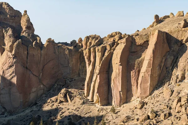 Smith Rock 'ta gün batımı tırmanma manzarası