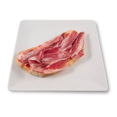 Extremaduran domates ve İber jambonlu tost.