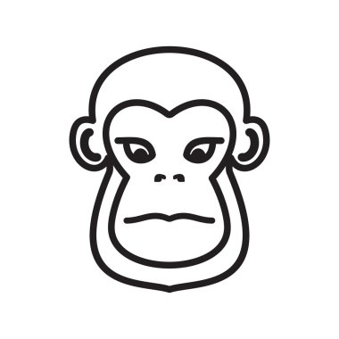 Maymun vektör simgesi
