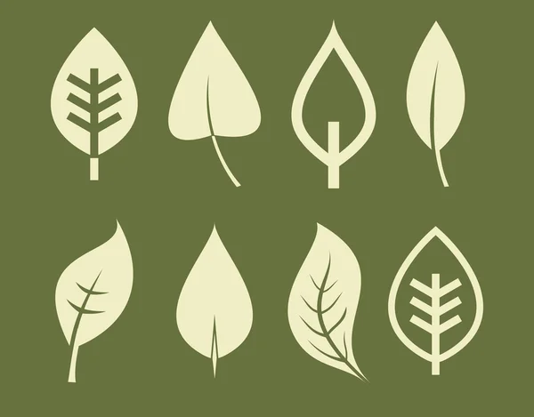 Векторный набор Leaf — стоковый вектор
