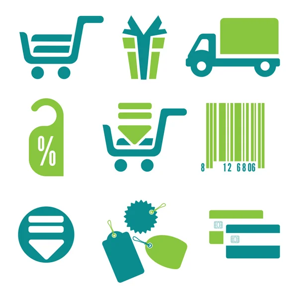 Iconos web de compras on-line — Vector de stock