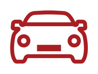 Araba vektör anahat simgesini