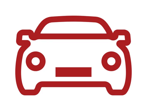 Icono de contorno de vector de coche — Vector de stock