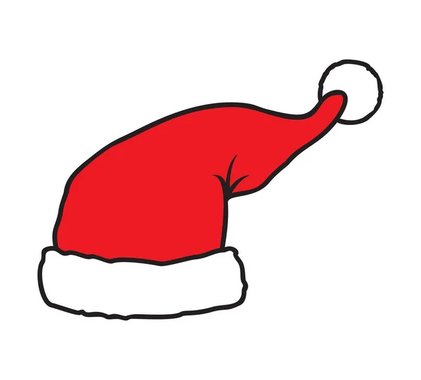 Chapeau Santa illustration vectorielle — Image vectorielle