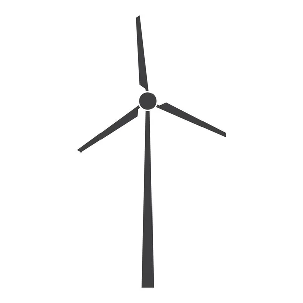 Ilustración vectorial del icono del molino de viento — Vector de stock