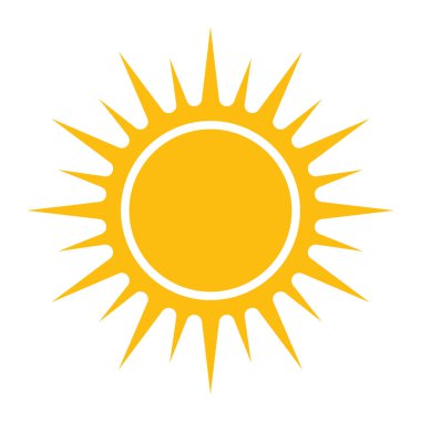 Güneş vektör simgesi