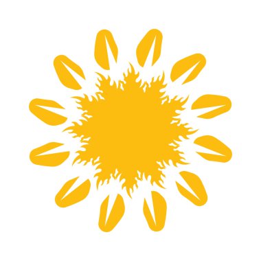 Güneş vektör simgesi