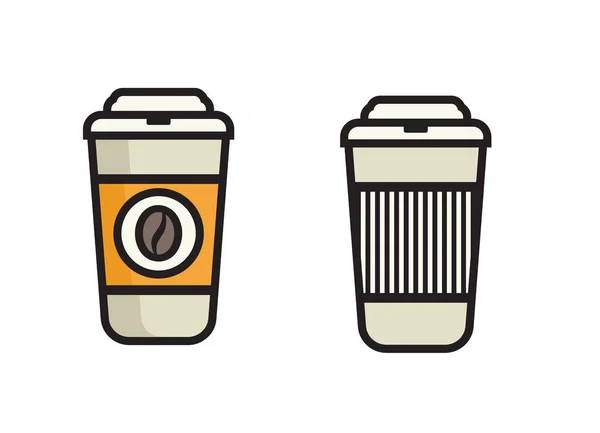 Coffee Icon - Coffee to go vector icon — Stock Vector