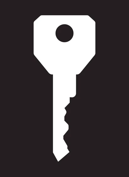 Vector illustration of the key — Stock Vector