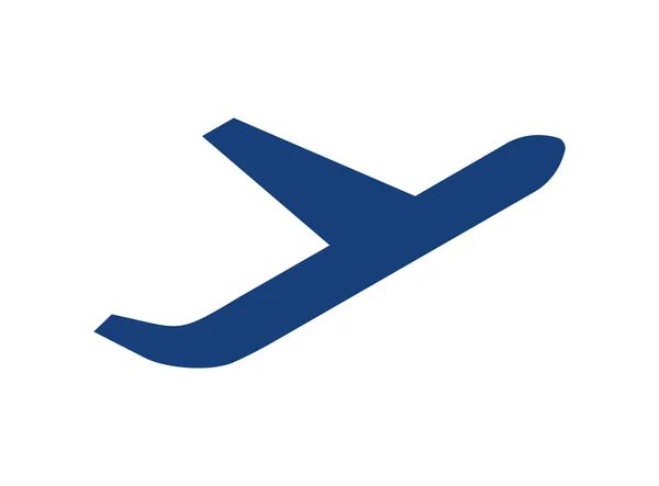 비행기의 상징 을묘 사 한 벡터 그림 — 스톡 벡터